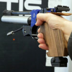 A MantisX Shooting trainer is fitted to this pistol