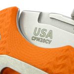 The Thumb Disc channel is the same on both sides of the CPM20CV blade.