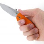 Using the thumb ramp.