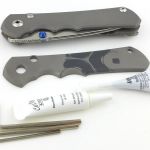 Using a CRK care kit for the job with thread lock and lubricant.