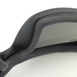 The nose pads are moulded into the frame.