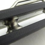 The Sliverax is an open back design with waisted spacers.