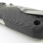 No corners are cut with the handle shaping. Full 3D sculpting creates a fully organic shape with subtle grip texturing.