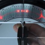 Laser bevel measurement.