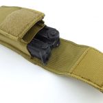 Separate compartments for the tool and bits keeps things neat.