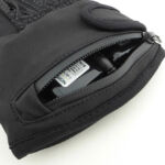 Everything tucked in and ready to zip up.