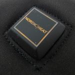 Medium power and the button is amber.