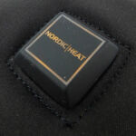 Medium power and the button is amber.