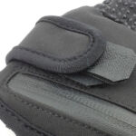 This creates a small tab that is easy to grip while wearing the gloves.