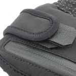 This creates a small tab that is easy to grip while wearing the gloves.