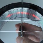 LASER protractor edge bevel measurements.