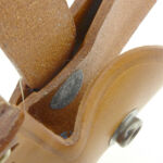 Great attention to details, with a rivet cover inside to protect the knife.