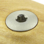 Torx bolts hold the handles in place.