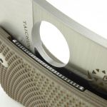 The liners and lock bar are precisely nested into the G-10 handles.