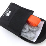 The saw fits into the pouch easily.