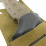 A Kydex liner holds the Jager Sepp firmly in place.