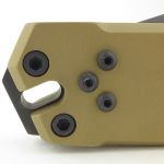 Looking through the lanyard hole.