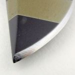 Close-up of the factory edge at the tip.