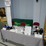 The main Sharpest Knife Competition table.