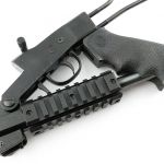 As the rifle now folds again - with a great handle.