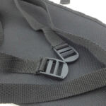 Adjustable buckles are used.