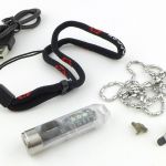 The A5/8 come with a wrist lanyard, neck chain, USB cable, clip and spare USB port cover.