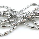 For wearing round your neck there is a length of ball chain.