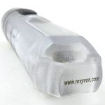 Tiny writing on the tail.