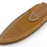 The belt loop is the same piece as the sheath back.