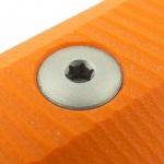 One of the two handle bolts.