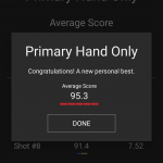 Chasing your personal best scores.