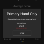 Chasing your personal best scores.