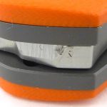 The inner edges of the liners have been bevelled.