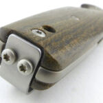 Unusually the pocket clip is attached on the end.