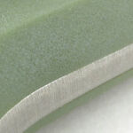 A close up of the handle tang joint.