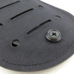 At the base of the fabric outer is a single screw/bolt.