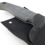 Sheath retention is from the shaped kydex.