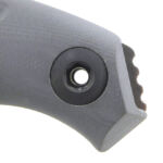 Handle bolts are hollow, providing a lanyard hole.