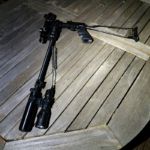 My preferred mounting position (to avoid lighting the gun).